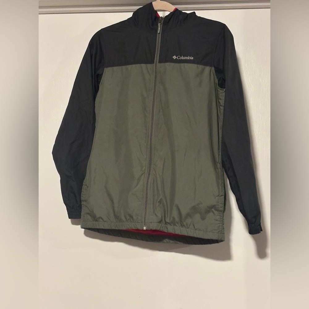 Columbia Black and Olive Windbreaker